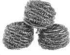 12 Pack 50g Stainless Steel Sponges, Steel Wool Scrubber, Scrubbing Scouring Pad for Pots, Pans and Ovens Great for Kitchen, Bathroom, Outdoors by EcoQuality