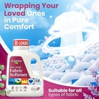 Truly Free Natural Fabric Softener | Non-Toxic for Babies & Kids Sensitive Skin | Plant-Based Laundry Softening Conditioner | Safe, Gentle & Chemical-Free | Signature Scent | 4 Pack Refill