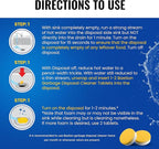Bastion Garbage Disposal Cleaner Deodorizer Tablets - 24 Pack (1 Year Supply) Powerful Foaming XL 15g Fresh Citrus-Scented Foam Freshener Tabs Clean, & Eliminate Garburator Disposer Sink Odors