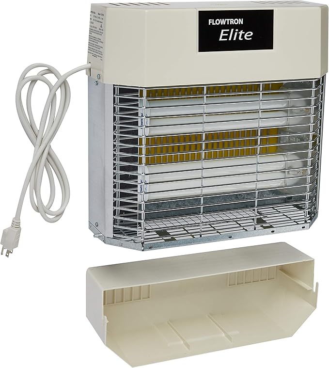 Flowtron Indoor Fly Killer | Electric Low-Voltage Bug Zapper for Gnats & Insects with 80W UV Light & Pheromone Lure, Stun Grid & Sticky Trap | 1200 Sq Ft for Kitchen, Restaurant & Barn, UL Certified