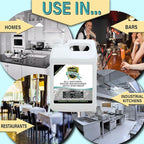 Natural Armor Enzyme Drain Maintainer - Quart Drain Cleaner with Natural Enzyme Power to Prevent Buildup & Odors - Safe for Sinks, Showers, Grease Traps & Septic - Non-Toxic Formula, 2.5 Gallon