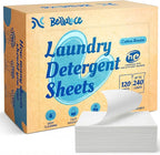 BellaLuce Laundry Detergent Sheets – 240 Loads Fresh Scent, Hypoallergenic & Eco-Friendly Laundry Sheets Detergent, Plastic-Free Washer Sheets for Home, Dorm & Apartment