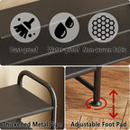 INGIORDAR Shoe Rack 3 Tier Long Storage Organizer Wide Metal Shoe Shelf for Closet Entryway Black