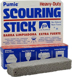 4-Pack PUMIE Heavy Duty Pumice Scouring Stick, Pumice Stone for Cleaning Tough Bathroom, Kitchen Stain, Grills, Pool, Scouring Stick for Cleaning Toilet Rings Stains, Hard Water Rings & Tiles Surfaces