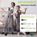WKY-G3-Electric Spin Scrubber - Upgraded 10-in-1 IPX7 Waterproof Shower Cleaner Brush, Retractable Handle & 2-Speed for Toilet, Bathroom, Bathtub, Tile Floors Black