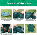 Weed Puller Tool Gardening Hand Weeding Tool with Long Handle 4 Steel Claws and Collapsible Trash Can for Lawn and Garden,Easily Remove Weeds Without Bending, Pulling,or Kneeling