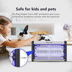 ASPECTEK Electric Bug Zapper, Upgraded UV-LED Light Lamp with a Long Life Span, Low Energy Consumption, Insect Killer for Mosquitos,Flies,Moths,LED Mosquito Trap for Indoor Use