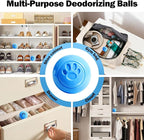 SCENTORINI Shoe Deodorizer Balls, 8 Pack Linen Scent Sneaker Deodorizer Balls, Odor Eliminator for Smell Shoes Boots, Long Lasting Shoe Freshener for Gym Bags, Drawers and Small Spaces