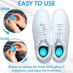 Air Jungles Shoe Deodorizer Balls 12 Ct, Fresh Linen Scent, Odor Remover Balls for Sneakers, Gym Bags, Lockers, and Drawers, Essential Oil Provides Natural Freshness