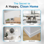 (100 Pack) Extra Large Eraser Sponge - Extra Thick, Long Lasting, Premium Melamine Sponges in Bulk - Multi Surface Power Scrubber Foam Cleaning Pads - Bathtub, Floor, Baseboard, Bathroom, Wall Cleaner