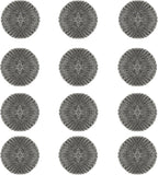 LOLA Steel Wool Wire Mesh Scouring Pad, 12 Pack, 4" Jumbo, Galvanized Steel, Heavy Duty Cleaning, Abrasive Scrubber, for Pots, Pans, Ovens, Grills