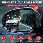 Car Glass Cleaner & Water Repellenet, Windshield Rain Repellent Streak-Free Water Spot Remover Hydrophobic Coating Protecting Against Stains Safe on Glass, Tinted Windows & Mirrors- Pack of 2