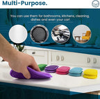 – 10 Kitchen Sponges Pack– Washable and Reusable Dishes Sponge Rubber – 6 X 3 inches - Multicolored