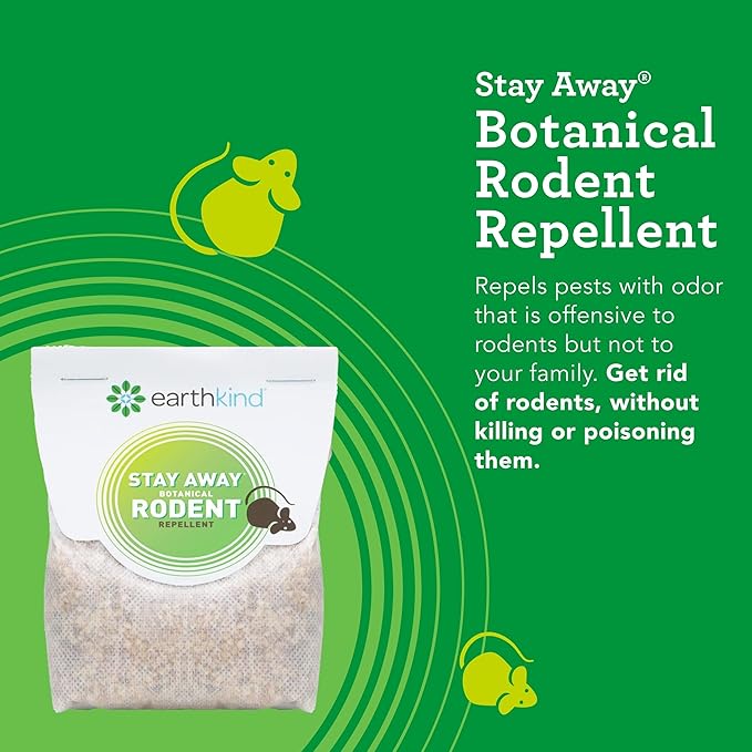 Stay Away Rodent Repellent - Pest Control for Indoor Use - Safe for Kids & Pets When Used As Directed - with Plant Fibers, Balsam Fir & Fragrance Oil - 12-Pack