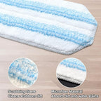 Mop Pads Replacements Compatible with O Cedar H2prO Flat Mop System Microfiber Mop Replacement Heads for O-Cedar/Vileda H2prO Flat Floor Mop, Washable & Reusable Pad Refills for Deep Cleaning, 4 Pack
