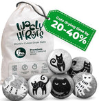 No More Dryer Sheets! XL Wool Dryer Balls 6-Pack, Reusable Laundry Softener & Static Reducer, Eco-Friendly, Long-Lasting, Safe for Sensitive Skin