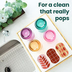 Scotch-Brite Harvest Pop Up Kitchen Sponges, Unique Compressed Kitchen Sponge for Cleaning Gently, Autumn Pattern Dish Sponge that Expands in Water, 3 Scrubbing Sponges