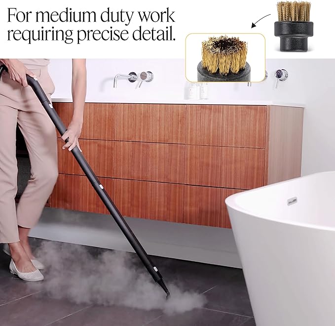 Dupray Small Brass Brushes - Heavy-Duty Cleaning Accessories for Dupray Steam Cleaners, Pack of 10