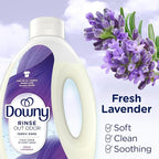 Downy Rinse Laundry Odor Remover, Fresh Lavender Scent, 62 FL OZ, Fabric Softener and Laundry Odor Removal Rinse