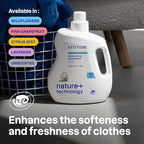 ATTITUDE Liquid Fabric Softener, Plant-Based & Vegan, HE Compatible, Naturally Derived, Lavender Scent, 80 Loads, 67.6 Fl Oz