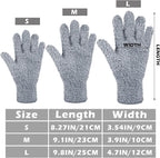 Patelai 3 Pairs Microfiber Plant Dusting Gloves Leaf Cleaning Gloves for Indoor Plants, Blinds, Furniture, House (Black,White,Gary,Small)
