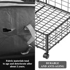 Hleelomi Under Bed Storage with Wheels, 360° Rotating, No-Assembly Underbed Storage Containers, 2PACK
