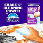 Mr. Clean Magic Eraser Foaming Sponge, Kitchen Grease Eraser, Dawn Cleaning Power, Oven Cleaner, Unstopables Fresh, 8ct