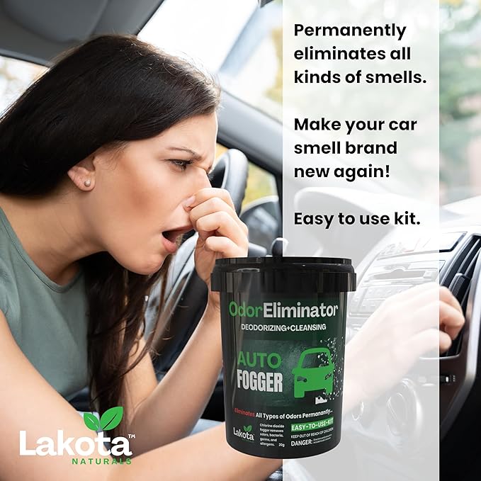 Chlorine Dioxide Fogger Deodorizing Kit, Car Bomb Odor Eliminator, Smoke Smell Remover For Car, Scent Bomb Air Freshener & Deodorizer. Easy to Use Kit Eliminates All Kinds of Odors!