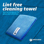 Glass Cleaner Foam, Foaming Action & Spray, 19oz - 2 Pack - Clean Fresh Scent - Bundled With 2 Microfiber Rags