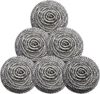 Stainless Steel Scrubber Scrubbing Scouring Pad Sponges Clean Pot Pan and Steel Wool for Kitchen Bathroom