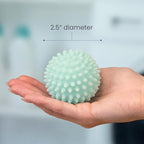 S&T INC. Reusable Plastic Dryer Balls, Fabric Softener for Laundry, Blue, 2.5 in, 6 Pack