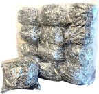 AquaNation Premium Stainless Steel Scouring Pads [Large 50 Gram] | Heavy Duty 12 Pack | Industrial & Commercial Grade Steel Wool Scrubbers | Individually Wrapped Scrubbing Sponges