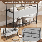 Golpart Freestanding Metal Garment Rack - Heavy Duty Coat & Clothes Hanger for Hanging/Drying, Portable Closet Storage for Laundry Room/Bedroom, Black