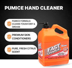 Fast Orange 25219 Pumice Lotion, Heavy Duty Hand Cleaner, Natural Citrus Scent, Waterless Cleaner for Mechanics, Strong Grease Fighter, 1 Gallon