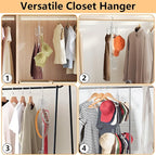 NANATI Hat Hangers for Closet, 1 Pack Stainless Steel Hat Organizer, Hat Racks for Baseball Caps, Cap Organizer for Baseball Caps, Silvery