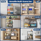 Abiglifty Storage Shelves, 3-Tier Metal Shelving, Wire Shelving with Adjustable Leveling Feet, Shelf Organizer for Bathroom, Closet, Garage