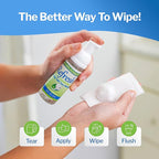 Refresh Wipes Foam Value Bundle – 3 Travel Foams + 8oz Refill – Eco-Friendly Wet Wipe Alternative