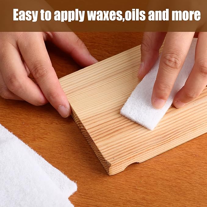 20 Pieces White Scrubbing Pad Non Scratch Scouring Pads Non Woven Scouring Sponge Multipurpose Abrasive Multi Surface Scrubber for Cleaning Polishing(4 x 6 Pulgadas)