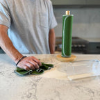 Reusable Paper Towels - 24 Pack - Roll of Washable Cotton Cloth Paper Towels - Paperless Reusable Napkins Cloth Washable - Absorbent + Long Lasting - Zero Waste Products - (Green)