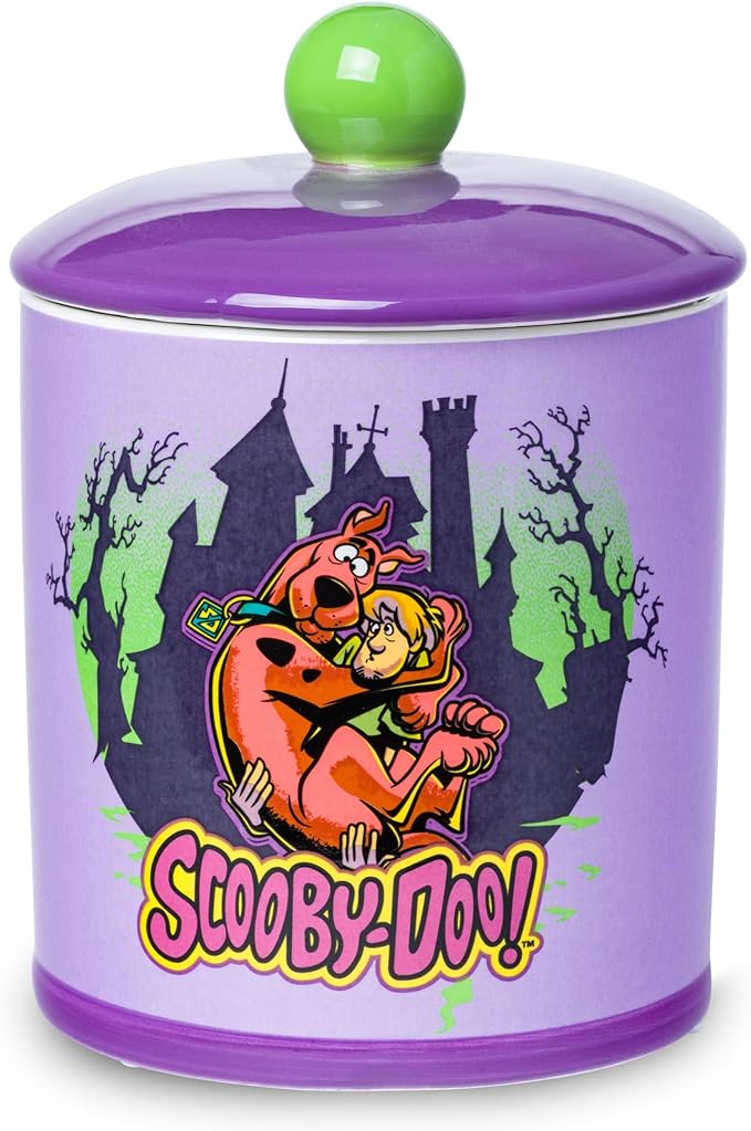 Silver Buffalo Scooby Doo Scooby Snacks Spooky Ceramic Cookie Snack Jar (Large)