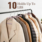 Velvet Hangers 30 Pack, Slim Non-Slip Clothes Hangers Space-Saving for Closet, Heavy Duty for Pants, Coats, Skirts, Jeans, Sweaters and More, Nylon-Flocked, Light Purple