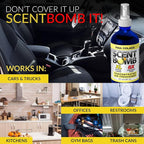 Scent Bomb Pina Colada Air Freshener Spray, Long-Lasting Odor Eliminator for Home & Car