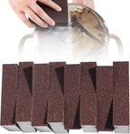 8pc Carborundum Sponge Nano Emery Sponges Caspian Stone Pot Clean Brush Rust Eraser Grit Scouring Pads Pot Cleaning Pads with Carborundum Washing Kitchen Cleaner Tool(thickness-1inch)