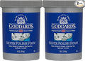 Goddard's Silver Polish Foam – Silver Jewelry Cleaner for Antiques, Accessories, Ornaments & More – Cleaner for Silverware Protection – Tarnish Remover for Jewelry w/Sponge Applicator, 18 oz (2 pack)