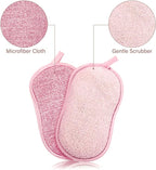 Boao 10 Pieces Multipurpose Kitchen Scrub Sponges, Non-Scratch Microfiber Scrub Sponges for Kitchen Reusable Scouring Pads Sponge Scrubber for Household Cleaning Dishes and Pots(Mixed Colors)