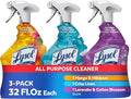 Lysol All Purpose Cleaner Spray, Multi-Purpose Disinfecting Spray, Kitchen & Bathroom Cleaner, Mango & Hibiscus, Coconut, and Lavender Scent (Pack of 3)