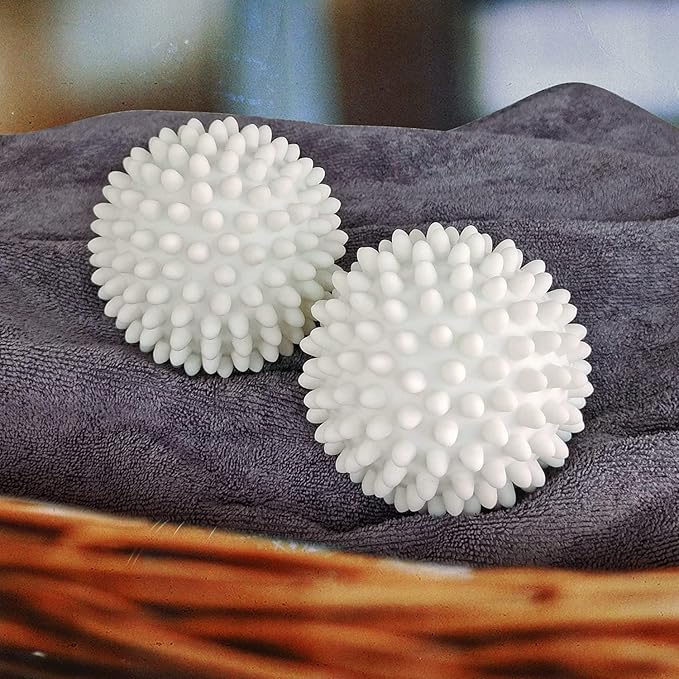Dryer Balls 4 Pack - Non-Toxic Reusable Dryer Balls (White)