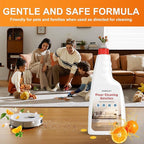 Sweet Orange Scent Floor Cleaning Solution,2-Pack 16.23oz,Compatible with All Roborock Mopping Robots (S7, S8, Qrevo, Q7, Q8 series),Deep Cleans Multiple Hard Floors,Streak-Free Shine,Eco-Safe