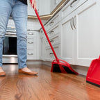 O-Cedar One Sweep Broom with Step-On Dustpan | Remove 99% with One | Lightweight Quiet Cleaning Tool | Ideal for Pet Owners