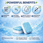 Washing Machine Cleaning Tablets Washer Cleaner & Descaler, 24 Count (12-Month Supply) for Front Load, Top Load & HE Washers | Appliance Maintenance & Residue Removal